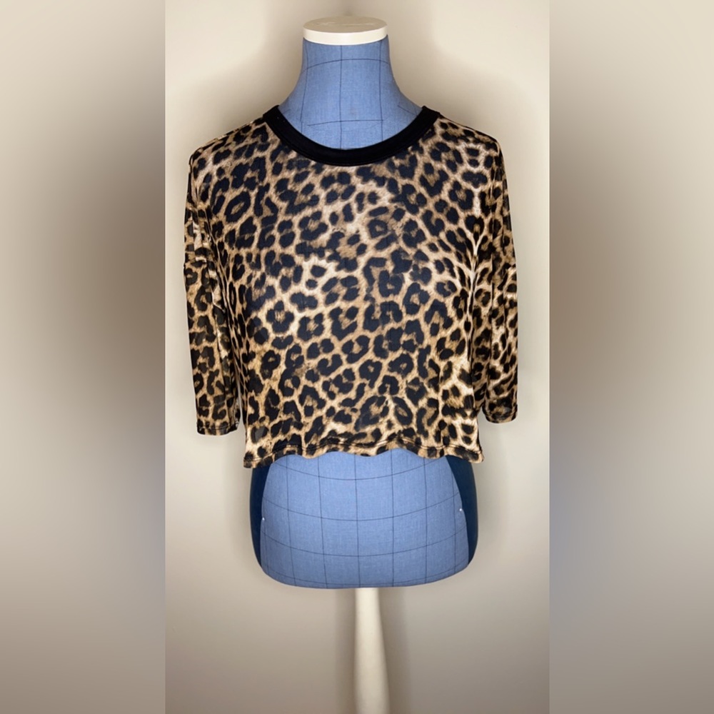 Rue21 | Print Crop Top |  Black|  Extra- Large |